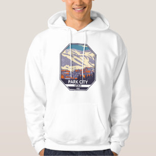 Park City Utah Wintergebiet Emblem Hoodie