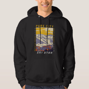 Park City Utah Wintergebiet Vintage Hoodie