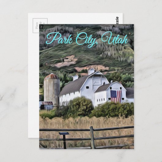 Park- Cityandenken Postkarte (Vorne/Hinten)