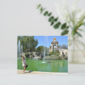 Park Ciutadella, Barcelona Postkarte (Stehend Vorderseite)