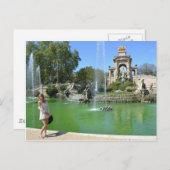 Park Ciutadella, Barcelona Postkarte (Vorne/Hinten)
