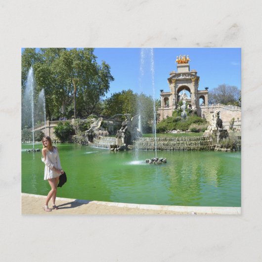 Park Ciutadella, Barcelona Postkarte (Vorderseite)