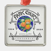 Park Court Centennial Ornament Aus Metall (Vorne)