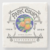 Park Court Centennial Stone Untersetzer (Vorderseite)