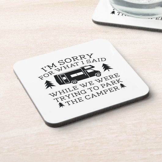 Park Der Camper Getränkeuntersetzer (Linke Seite)