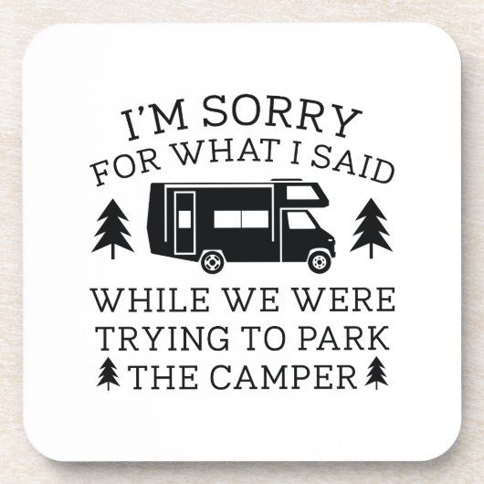 Park Der Camper Getränkeuntersetzer (Vorderseite)