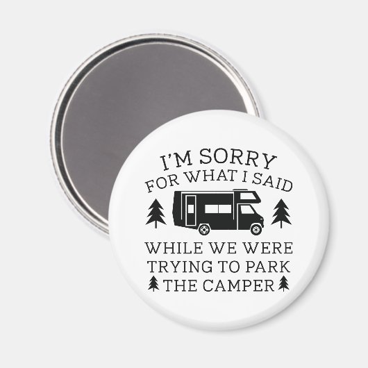 Park Der Camper Magnet (Vorderseite/Rückseite)