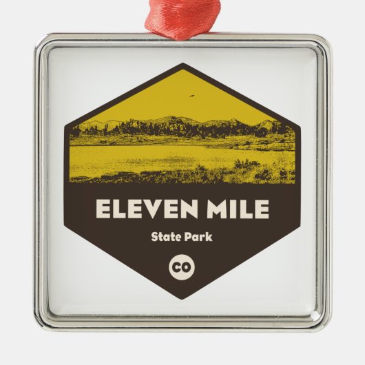 Park der Elven Mile, Colorado Ornament Aus Metall (Vorne)