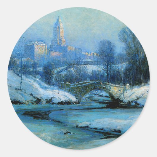 Park der Innenstadt Runder Aufkleber (Vorderseite)