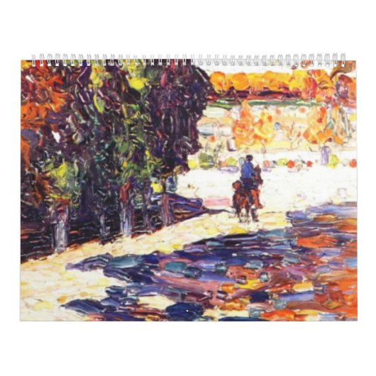 Park der St. Cloud mit dem Pferd Wassily Kandinsky Kalender (Titelbild)