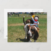 Park des Basset Hound Postkarte (Vorne/Hinten)