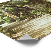 Park des Labyrinths von Horta Poster (Ecke)