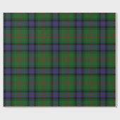 Park-Familieschottischer Tartan kariert Geschenkpapier (Flach)