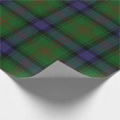 Park-Familieschottischer Tartan kariert Geschenkpapier (Ecke)