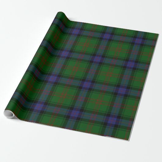 Park-Familieschottischer Tartan kariert Geschenkpapier (Ungerollt)