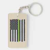 Park-Förster-Flaggen-Schlüsselanhänger Schlüsselanhänger (Rückseite)