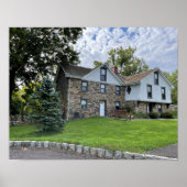Park Gebäude mit Bäumen Poster (Vorne)