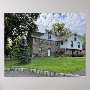 Park Gebäude mit Bäumen Poster