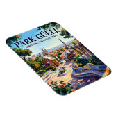Park Güell, Barcelona, Katalonien, Spanien Spanien Magnet (Rechte Seite)