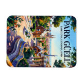 Park Güell, Barcelona, Katalonien, Spanien Spanien Magnet (Horizontal)