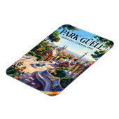 Park Güell, Barcelona, Katalonien, Spanien Spanien Magnet (Linke Seite)