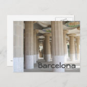 Park Güell, Barcelona Postkarte (Vorne/Hinten)