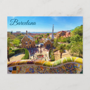 Park Güell Barcelona Postkarte