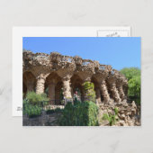 Park Güell, Barcelona Postkarte (Vorne/Hinten)