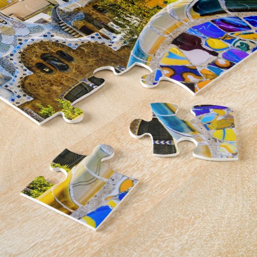 Park Guell, Barcelona, Spain Puzzle (Seite)