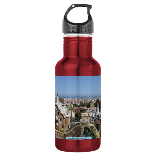 Park Güell, Barcelona, Spanien Edelstahlflasche (Vorderseite)