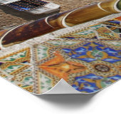 Park Güell, Barcelona, Spanien Poster (Ecke)