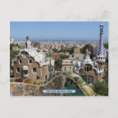 Park Güell, Barcelona, Spanien Postkarte (Vorderseite)