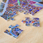 Park Guell, Barcelona, Spanien Puzzle (Seite)