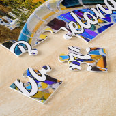 Park Guell, Barcelona, Spanien Puzzle (Seite)