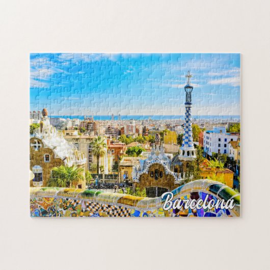 Park Guell, Barcelona, Spanien Puzzle (Horizontal)