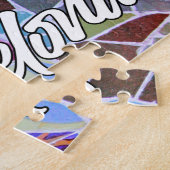 Park Guell, Barcelona, Spanien Puzzle (Seite)