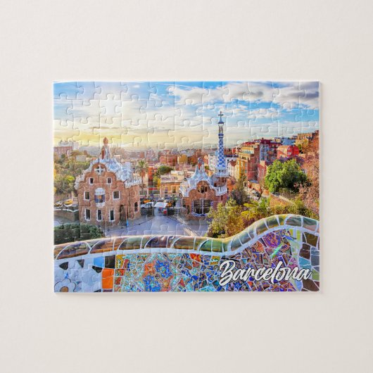 Park Güell, Barcelona, Spanien Puzzle (Horizontal)