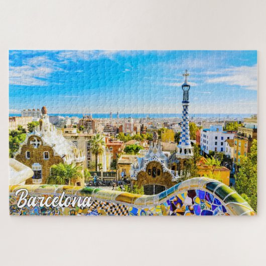 Park Guell, Barcelona, Spanien Puzzle (Horizontal)