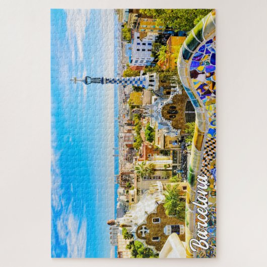 Park Guell, Barcelona, Spanien Puzzle (Vertikal)