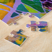 Park Guell, Barcelona, Spanien Puzzle (Seite)