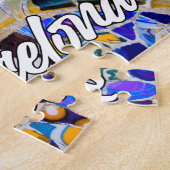 Park Guell, Barcelona, Spanien Puzzle (Seite)