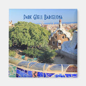 Park Güell, Barcelona Travel Magnet (Vorne)