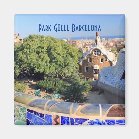 Park Güell, Barcelona Travel Magnet (Vorne)