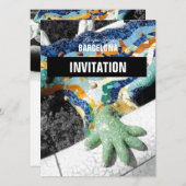 Park Guell Barcelonas Gaudi Einladung (Vorne/Hinten)