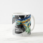 Park Guell Barcelonas Gaudi Kaffeetasse (VorderseiteRechts)