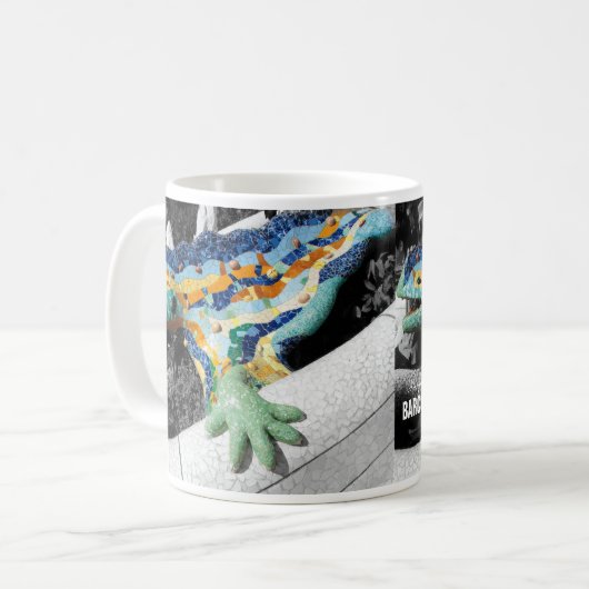 Park Guell Barcelonas Gaudi Kaffeetasse (Vorderseite Links)