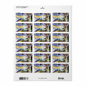 Park Guell Dragon Adressaufkleber (Vorne)