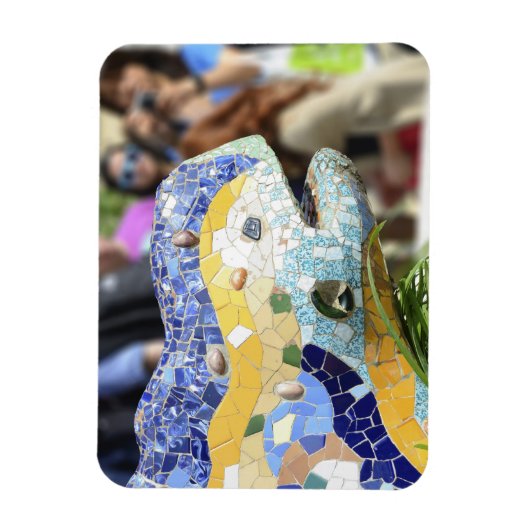 Park Guell Dragon Premium Magnet (Vertikal)