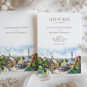 Park Güell Gaudi Barcelona Rett-the-Date Einladung