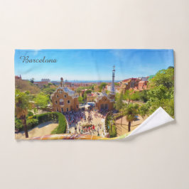 Park Güell in Barcelona Handtuch